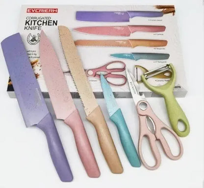 Set De Ollas Cuchillos Coloresafilador