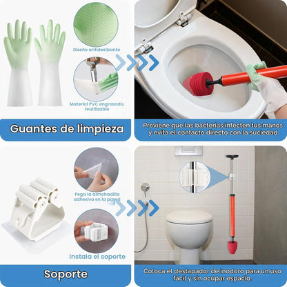 Destapa Inodoros Y Drenajes A Presion
