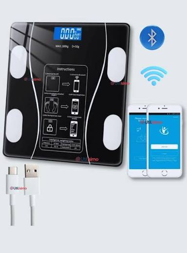 Balanza Bascula Digital Con Bluetooth